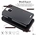 NageBee Design Premium [Heavy Duty] Defender [Dual Layer] Protector Hybrid Case For ZTE ZFive 2, ZTE Prestige, ZTE Maven 2, ZTE Sonata 3/Avid Plus/Avid Trio - Black