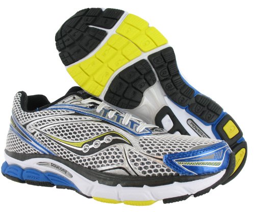 Saucony Men's Powergrid Triumph 9 Running Shoe,White/Royal/Yellow,10 M US Review