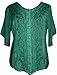 Agan Traders 2025 Summer Medieval Vintage Short Sleeve Embroidered Blouses - Button Down Comfy Summer Tops for Women