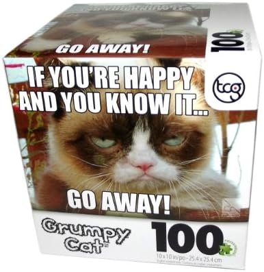 Grumpy Cat If You're Happy Puzzle-100 pcs