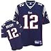 Tom Brady New England Patriots Premier Navy Jersey with #12 from Reebok