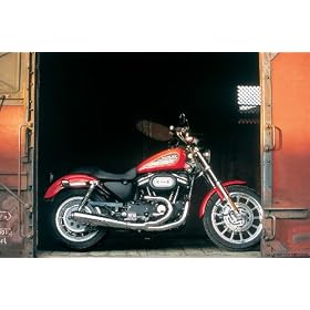 Brewster Round the World 259-67114 Pre-pasted Wall Mural Harley RR Bike, 72-Inch High by 108-Inch Width