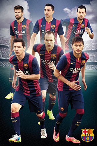 FC Barcelona - Sport Poster / Print (The Players 2014 / 2015) (Lionel Messi, Neymar...) (Size: 24