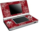 Wrapstar RFU Red with White Rose Graphic Skin (Nintendo DS)