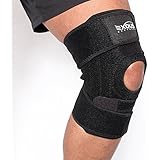 EXOUS Bodygear&reg; EX-701 Knee Brace Support Relieves Patella Tendonitis & Helps Stabilize ACL/LCL Ligament & Arthritic Pain With Unique Anti-Slip Comfort Design & Super Strong Velcro 100% LIFETIME Guarantee