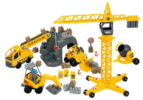 Ecoiffier Pretend Play Abrick Construction Site Playset