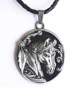 Native American Indian Horse Necklace