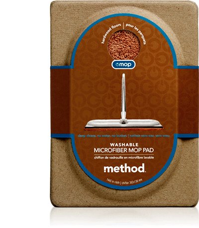 Method 00564-4 Omop Wood Microfiber Mop Pad - Case of 6