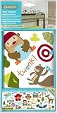 Campside Animals Stikarounds 46 pieces nursery wall stickers