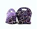 Sprucebay 2 Pc Lunch Bags for Women and Girls - Purple - 2 Piece Set- Great for School Lunches and Meals on the Go -Resuable Insulated Neoprene Keeps Food Cold