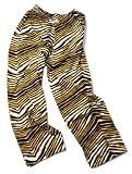 Zubaz Pants: Black/Gold Zubaz Zebra Pants