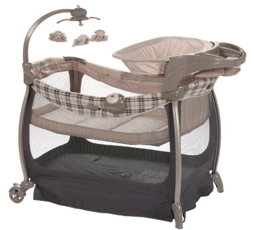 Buy Low Price Dorel Car Seats Eddie Bauer Complete Care Play Yard – Stonewood — beige PY136SNW