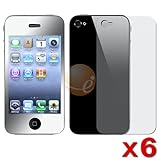 6 x Screen Protector (Front Mirror / Back Transparent) Compatible With Appl ....