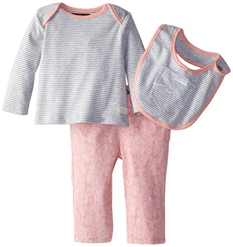 Seven for All Mankind Baby-Girls Newborn Girl Pant with Tee and Bib