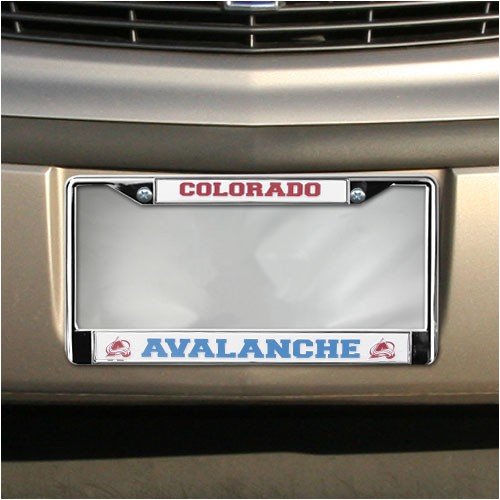 Buy Colorado Avalanche Chrome License Plate Frame by Football Fanatics