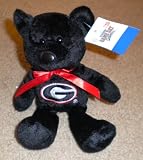 Georgia Bulldogs Plush Bean Bag Bear Doll: Black