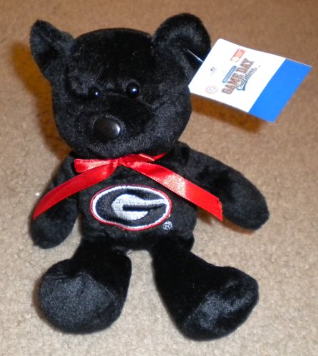 Georgia Bulldogs Plush Bean Bag Bear Doll: Black