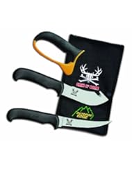 Home Improvement: Outdoor Edge Cutlery SN-1C 11-Inch Skin N Bone with 4.25-Inch Gut Hook Skinner, 4.8-Inch Boning Knife and Carbide Sharpener with Nylon Sheath, Black - Outdoor Edge Cutlery