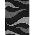 Lalee 347133963 Teppich Havana Carving 406 schwarz 160 x 230 cm