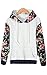 ACEVOG Women's Floral Printed Long Sleeve Hooded Pullover Hoodies Sweatshirt