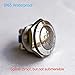 Momentary Push Button Switch, URTONE UR195, 1NO SPST DC 30V AC 250V 3A Stainless Steel Metal Shell Suitable for 19mm 3/4