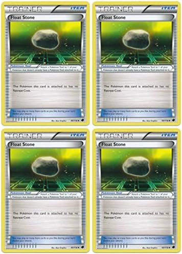 4 x Float Stone (Plasma Freeze #99/116) Pokemon Card Playset x4 [Trainer-Item]