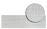 Produkt-Bild: Alu Renngitter in der Gr&ouml;&szlig;e 125x30cm, grobmaschig - universell einsetzbar - / Farbe: Schwarz