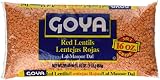 Goya Red Lentils 16 oz