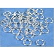 40 Sterling Silver Jump Rings Closed Jewelry 18 Gauge 7mm