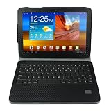 from Koolertron Koolertron(TM) New 10.1 inch Leather Case With Wireless Separable Bluetooth Keyboard For Samsung Galaxy Tab P7510 /P7500 Model AD-SXED20-BK