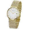 Accurist Gents 9ct Gold Bracelet Watch.