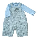 Kanz 0841702 - Latzhose mit T-Shirt Groesse 56 blau (Col. 3480), pastellblau