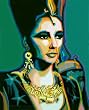 Opitz, Werner - Liz - Kunstdruck Artprint Gem�lde Portrait Elisabeth Taylor - Gr�sse 40x50 cm