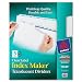 Avery Index Maker Label Dividers, Clear, 5-Tab Set, 1 Set (11449)