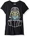 Star Wars Little Girls' Ombre Outline Vader Tee