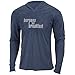 Jumpbox Fitness Burpees for Breakfast - Indigo - Men's Training Long Sleeve Triblend Hoody Workout Shirt