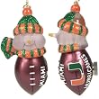 Miami Hurricanes NCAA All-Star Light-Up Acrylic Snowman Ornament (3)"