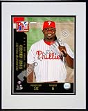 Ryan Howard 2008 Studio Double Matted 8 x 10 Photograph In Black Anodized Aluminum Frame