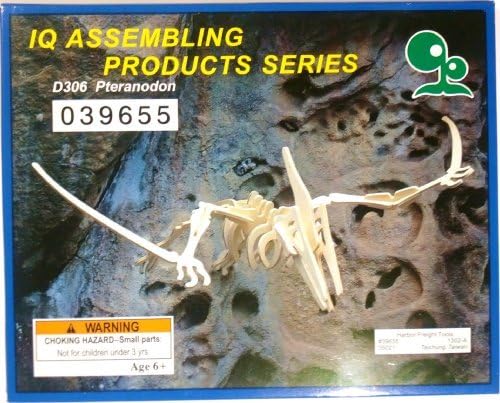 IQ Assembling Product Series Pteranadon (Wooden 3-D Dinosaur Model Puzzle) by IQ Assembling Products