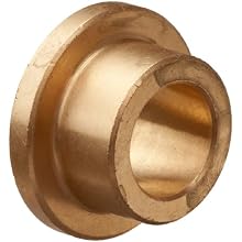 Bunting Bearings CFM010013010  Cast Bronze C93200 SAE 660 Flanged Sleeve Bearings, 10mm Bore x 13mm OD x 10mm Length - 16mm Flange OD x 1.5mm Flange Thick