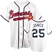 Atlanta Braves Andruw Jones Majestic Replica Home Youth Jersey