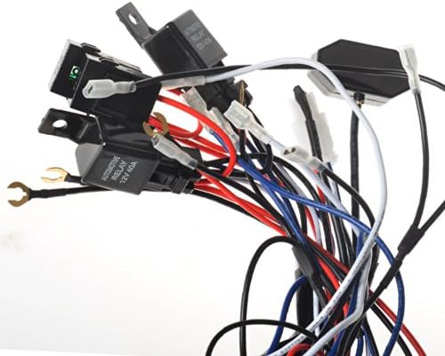 KAWELL® 2 Legs Wiring Harness and Switch Support 300W Double Color Light Bar Wiring Harness and Switch