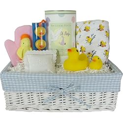 Luxury Ducky Themed Baby Gift Basket for a Boy