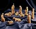 Figurines modernes. Hauteur 13 cm. Crèche de Noël 11 pièces. Sculptée à la main de bois d'olivi