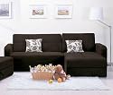 Furniture online: Sectional Sofa Set with Storage and Pillows - Mulberry - 5770-SET-2