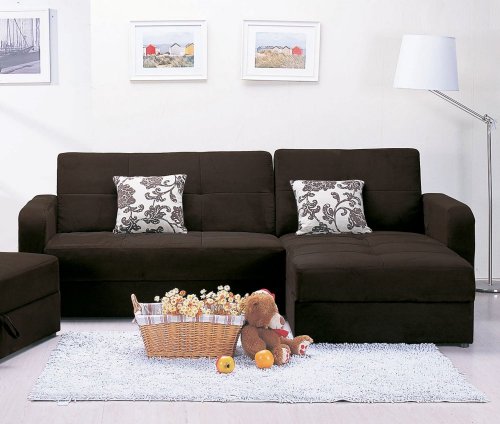 Sectional Sofa Set with Storage and Pillows – Mulberry – 5770-SET-2