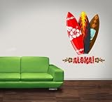 Hawaii Surfboards Wall Decal Sticker Graphic By LKS Trading Post