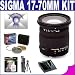 Sigma 17-70mm F/2.8-4.5 Dc If Hsm Macro Lens & Filters & Lens Cleaning Kit & 6 Year Warranty For Nikon Slr