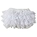 Wennikids Ruffled Lace Baby Diaper Bloomer Covers for 0-24M Medium White