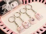 Oh So Trendy Pink and Black Purse key chains (Set of 12)